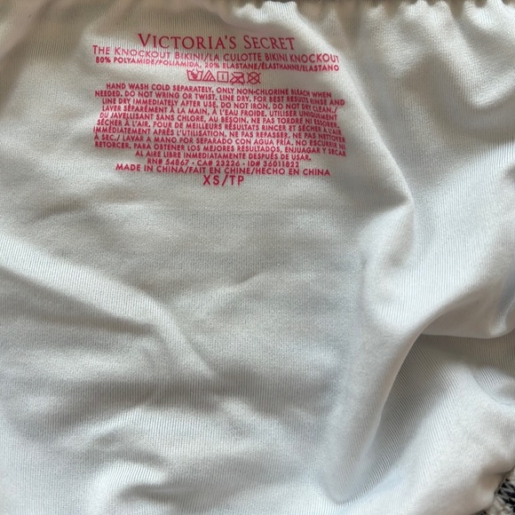 Victoria’s Secret bikini. Black and White. Bottom size XS. Top is 32C. - Picture 2 of 5